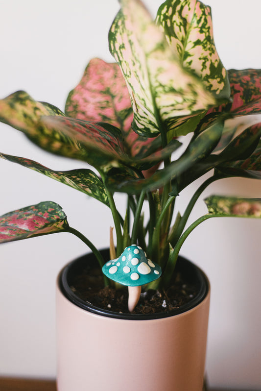 Ocean Glitter Mushroom Plant Decoration