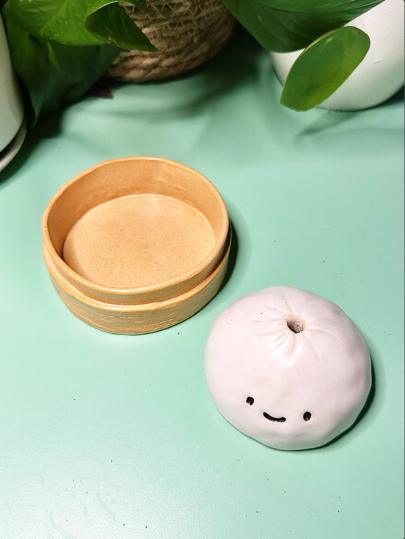 PREORDER Steamed bun incense holder