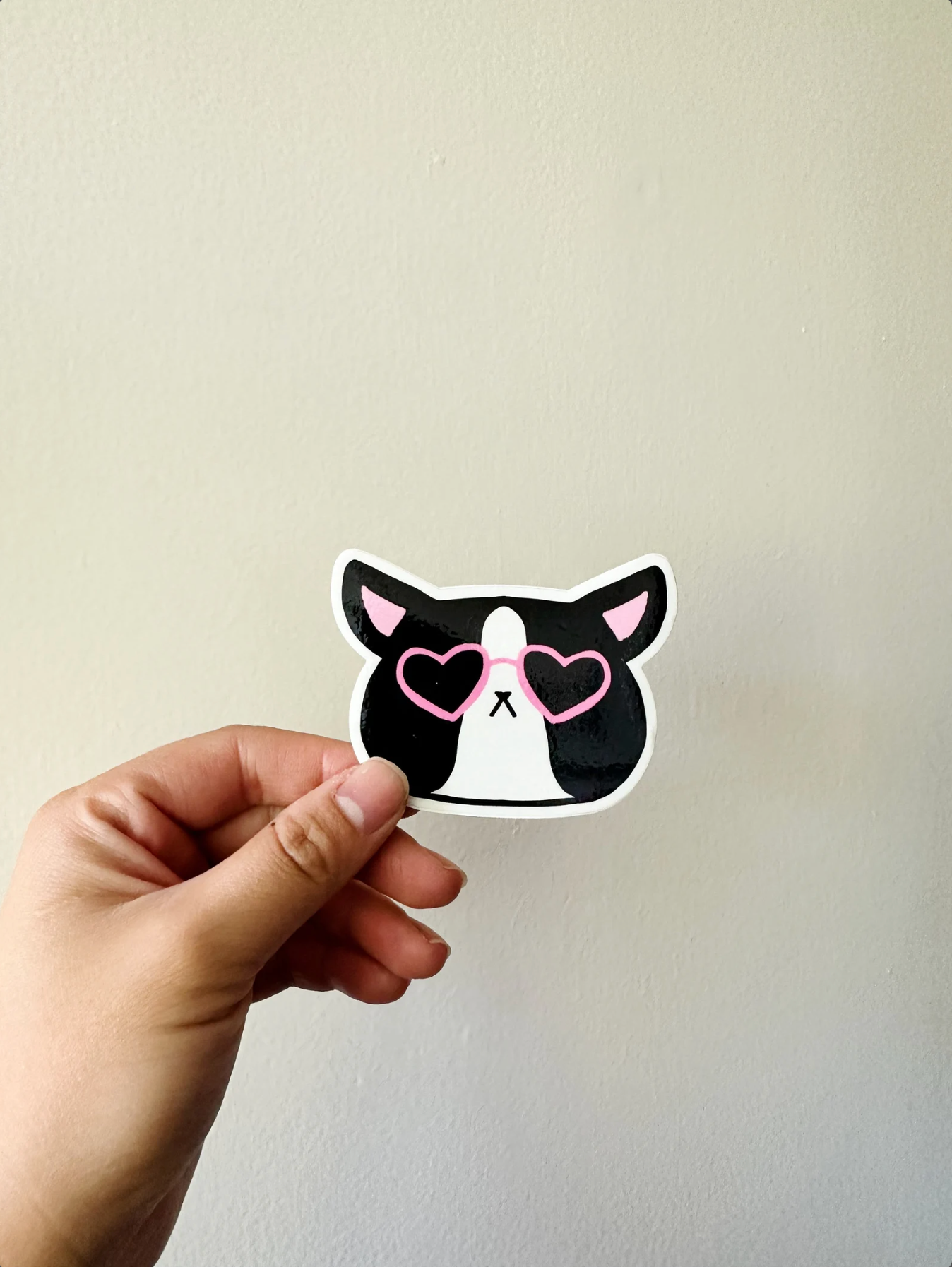 Ash Heart Sunglasses Sticker